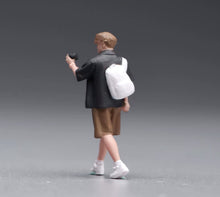 Load image into Gallery viewer, 1:64 Painted Figure Model Miniature Resin Sand Diorama Backpack Man Shooting