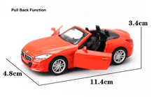 Load image into Gallery viewer, CCA 1:38 BMW Z4 M40i Racing Sports Convertible Model Toy Diecast Metal Car BN