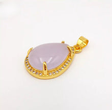 Load image into Gallery viewer, Nature Jade Water Drop Pendant Necklace Gift Jewelry charm Blessing Lucky New f