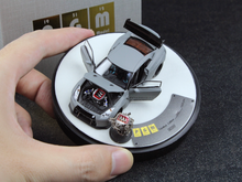 Load image into Gallery viewer, PGM 1:64 Gray GTR R35 Rocket Bunny Engine Round Model Diecast Metal Car New Collection