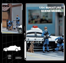 Load image into Gallery viewer, 1:64 Painted Figure Mini Model Toy Miniature Car Scenes Resin Police Man People
