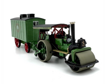 Load image into Gallery viewer, OXFORD 1:76 Green Steam Roller Trailer Vintage Classic Model Diecast Metal Car New