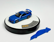 Load image into Gallery viewer, PGM 1:64 Blue JDM RX7 FD 3S Round Racing Sports Model Diecast Metal Car New Collection