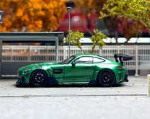 Load image into Gallery viewer, RM 1:64 Green AMG GTS Widebody Racing Sports Model Diecast Metal Car New Collection