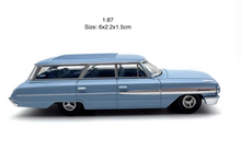 Load image into Gallery viewer, 1:87 Blue 1964 Country Wagon Sports Classic Model Diecast Metal Car New Collection