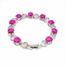 Load image into Gallery viewer, Nature Jade Beaded Bracelet Jewelry Blessing Lucky Fortune Gift For Her Heart si