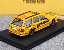Load image into Gallery viewer, Mortal 1:64 Yellow Taxi S124 MODEII EVO2 Sport Wagon Model Diecast Metal Car