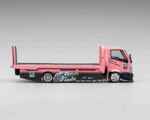 Load image into Gallery viewer, MT 1:64 Pink Custom Tow Flatbed Truck Simon Garage Model Diecast Metal Car New Collection
