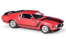 Load image into Gallery viewer, WELLY 1:24 1970 Mustang Boss 302 Muscle Racing Sports Model Diecast Metal Car