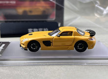 Load image into Gallery viewer, FW 1:64 Yellow SLS BS Coupe Sports Open Model Diecast Metal Car New Collection