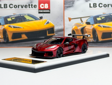 Load image into Gallery viewer, Fine 1:64 Red C8 LB Widebody Sports Model Diecast Metal Car New Collection