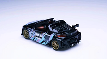 Load image into Gallery viewer, Mortal 1:64 Black S660 HKS Convertible Sports Model Diecast Metal Car New