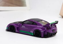 Load image into Gallery viewer, MC 1:64 Purple LB GTR R35 35GT-RR Racing Sports Model Diecast Metal Car New Collection