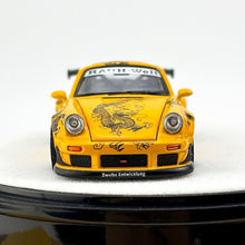Load image into Gallery viewer, PGM 1:64 Yellow Dragon RWB 930 Classic Sports Model Diecast Metal Car New Collection