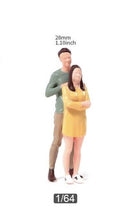 Load image into Gallery viewer, 1:64 Painted Figure Model Miniature Resin Diorama Sand Toy Standing Couple Lover New