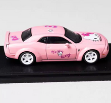 Load image into Gallery viewer, FW 1:64 Pink SRT Hellcat Muscle Sports Model Diecast Metal Car BN