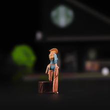 Load image into Gallery viewer, 1:64 Painted Figure Model Miniature Resin Diorama Cowgirl Standing On One Foot New
