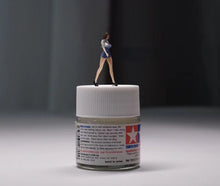 Load image into Gallery viewer, 1:64 Painted Figure Mini Model Miniature Resin Diorama Sand Uniform Girl Walking