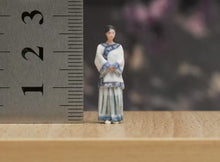 Load image into Gallery viewer, 1:64 Painted Figure Model Miniature Resin Diorama Sand Girl Qipao Vtintage Lady