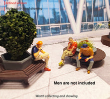 Load image into Gallery viewer, 1:64 Painted Figure Mini Model Miniature Resin Diorama Garden Street Parterre