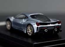 Load image into Gallery viewer, Ichilan 1:64 Blue Novitec 488 Pista Racing Sports Model Diecast Metal Car New Collection
