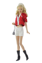 Load image into Gallery viewer, Barbie Doll Clothing 11.5" Girl Wear Fashion Outfits 1/6 Red Top Shorts Boots Bag