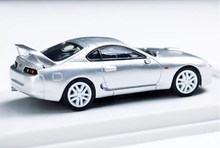 Load image into Gallery viewer, BBS 1:64 Silver JDM Supra A80 Coupe Racing Sports Model Diecast Metal Car New Collection