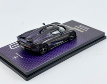 Load image into Gallery viewer, Tarmac 1:64 Purple Carbon Regera Limited Sports Model Diecast Metal Car New Collection