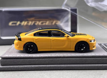 Load image into Gallery viewer, Elite 1:64 Yellow Charger SRT Engine Sedan Sports Model Diecast Metal Car New Collection