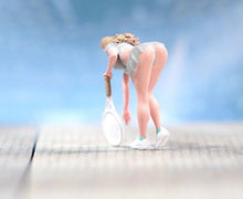 Load image into Gallery viewer, 1:64 Painted Figure Model Miniature Resin Diorama Sand Tennis Girl Bending Sexy