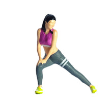 Load image into Gallery viewer, 1:64 Painted Figure Mini Model Miniature Resin Diorama Sand Streching Gym People