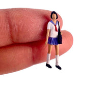 Load image into Gallery viewer, 1:64 Painted Figure Model Miniature Resin Diorama Sand Bearded Man Uniform Girl