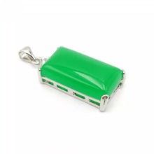 Load image into Gallery viewer, Nature Jade Green Plaque Pendant Necklace Gift Jewelry charm Blessing Lucky s