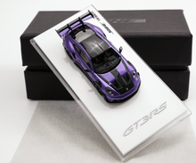 Load image into Gallery viewer, 1:64 SUHE Purple 911 GT3 RS Sports Model Diecast Resin Car New Collection