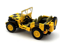 Load image into Gallery viewer, 1:76 Yellow Willys MB RAAF Reconnaissance Vehicle Model Diecast Metal Car New Collection