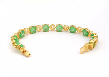 Load image into Gallery viewer, Nature Jade Beaded Bracelet Jewelry Blessing Lucky Fortune Gift For Her Green HH
