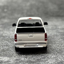Load image into Gallery viewer, Para 1:64 White Silverado Single Cab Pickup Truck Model Diecast Metal Car New Collection