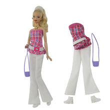 Load image into Gallery viewer, Barbie Doll Clothing 11.5" Girl Wear Fashion Outfits 1/6 Top Skirt Pants Jeans Bag