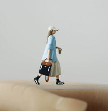 Load image into Gallery viewer, 1:64 Painted Figure Model Miniature Resin Diorama Sand Trendy Fashion Girl Lady