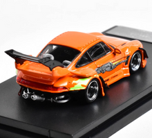 Load image into Gallery viewer, SW 1:64 Orange FNF RWB 993 Spoiler Classic Sports Model Diecast Metal Car New Collection