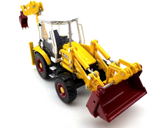 Load image into Gallery viewer, 1:76 Yellow JCB 3CX Backhoe Loader Model Diecast Metal Car New Collection