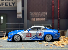 Load image into Gallery viewer, Liberty 1:64 Blue White Mustang Muscle Sports Model Diecast Metal Car New Collection