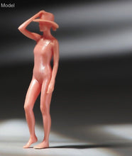 Load image into Gallery viewer, 1:64 Painted Unpainted Figure Model Miniature Resin Diorama Sand Sun Hat Lady