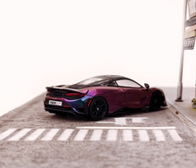 Load image into Gallery viewer, CM 1:64 Purple 765LT Super Racing Sports Model Diecast Metal Car New