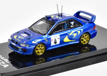 Load image into Gallery viewer, Hobby Japan 1:64 Blue WRC Impreza GC8 STI 1997 #4 Model Diecast Metal Car New Collection