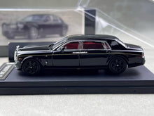 Load image into Gallery viewer, SW 1:64 Black Phantom VII 7 Luxury Sedan Sports Model Diecast Metal Car New Collection