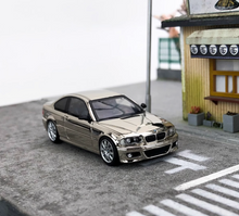Load image into Gallery viewer, SH 1:64 Plating Silver M3 E46 Coupe Racing Sports Model Diecast Metal Car New