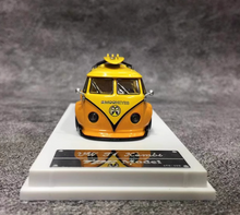 Load image into Gallery viewer, TPC 1:64 Yellow VW T1 Kombi Van Moon Eyes Camper Model Diecast Metal Car New