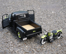 Load image into Gallery viewer, Maisto 1:24 1948 FL Panhead F1 Pickup Truck Motorcycle Model Toy Metal Car BN