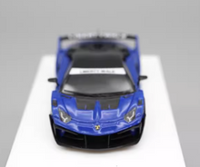 Load image into Gallery viewer, ScaleMini 1:64 Blue Aventador LP700-4 LBWK EVO GT Model Diecast Resin Car